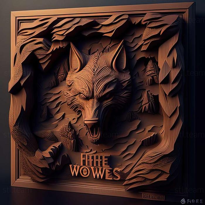 3D model Fear the Wolves game (STL)